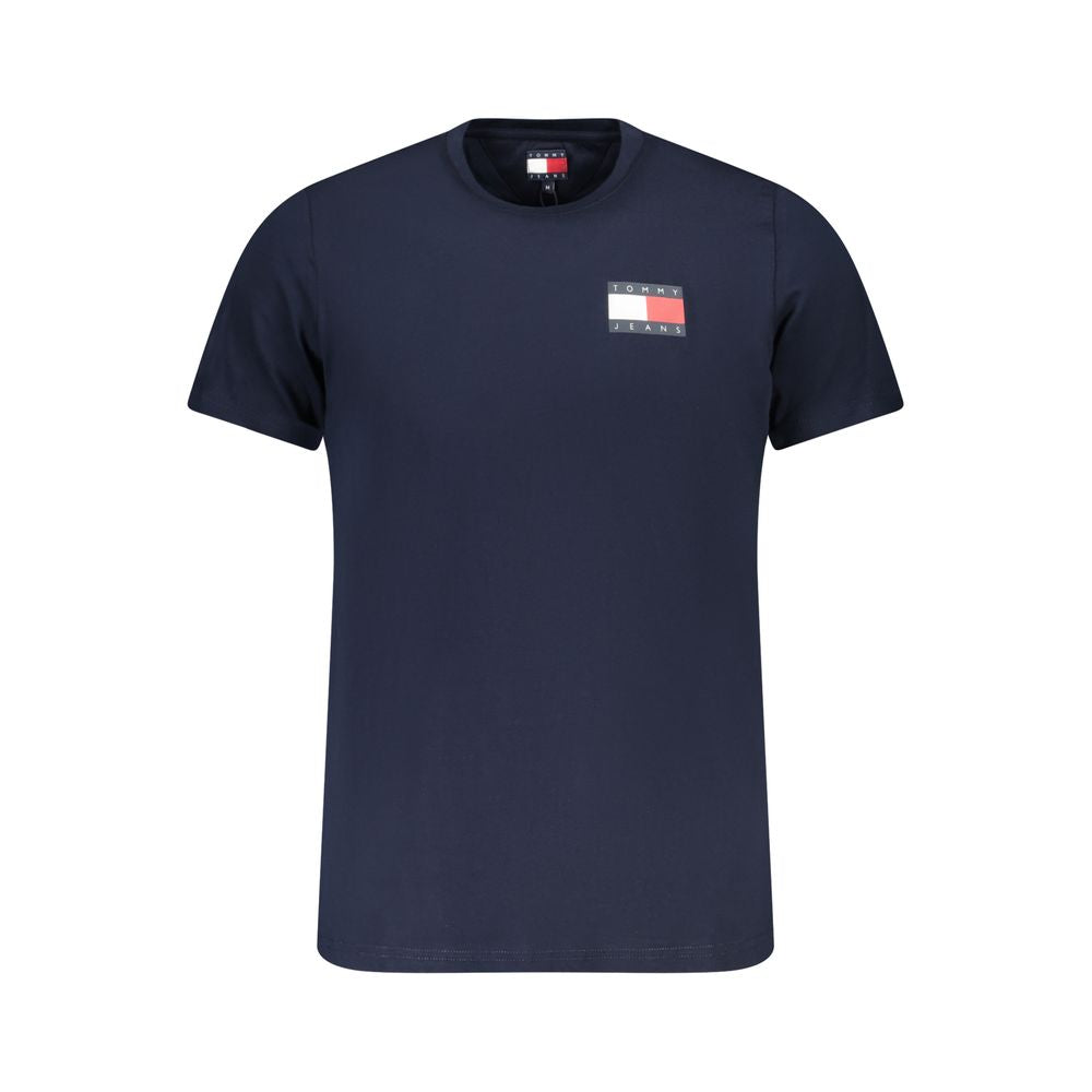 Tommy Hilfiger Blue Cotton Men T-Shirt - Luxe Nova