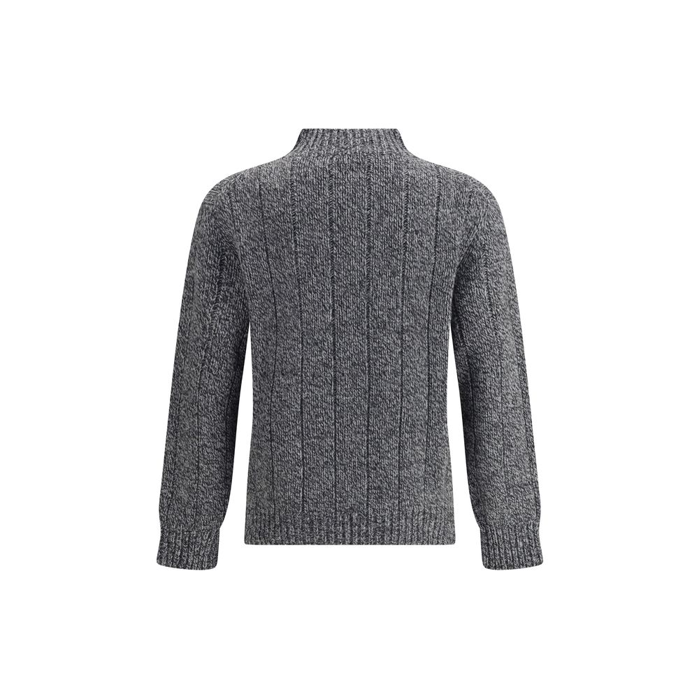Brooksfield Gray Wool Sweatshirt - Luxe Nova
