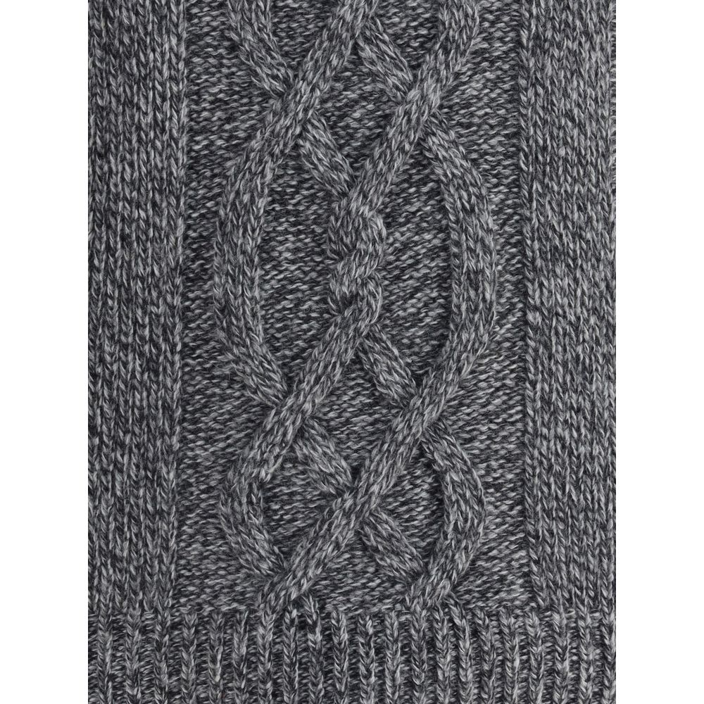 Brooksfield Gray Wool Sweatshirt - Luxe Nova