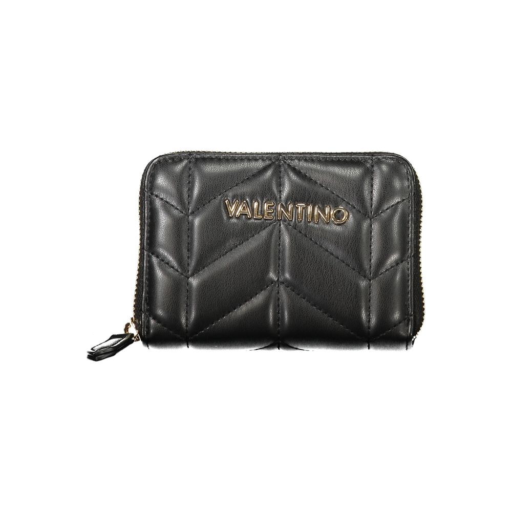 Mario Valentino Black Polyurethane Women Wallet - Luxe Nova