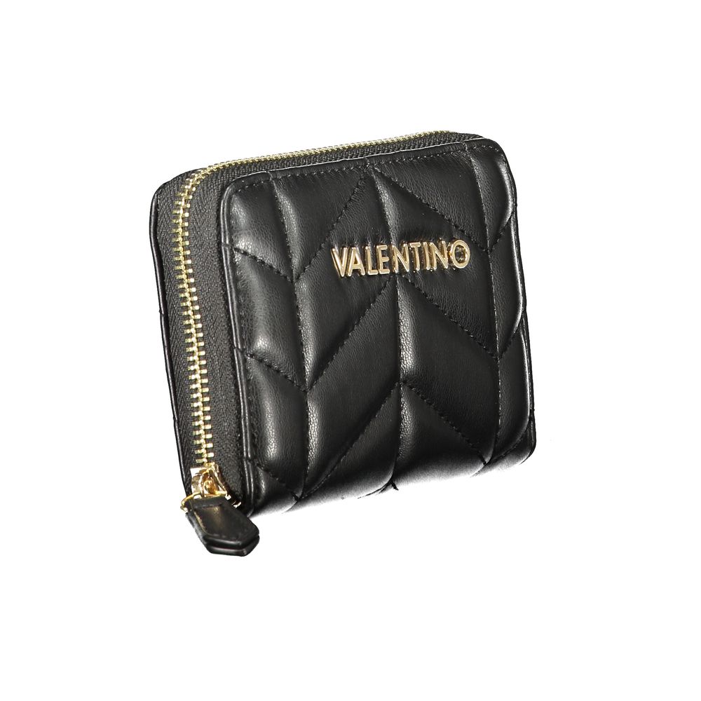 Mario Valentino Black Polyurethane Women Wallet - Luxe Nova