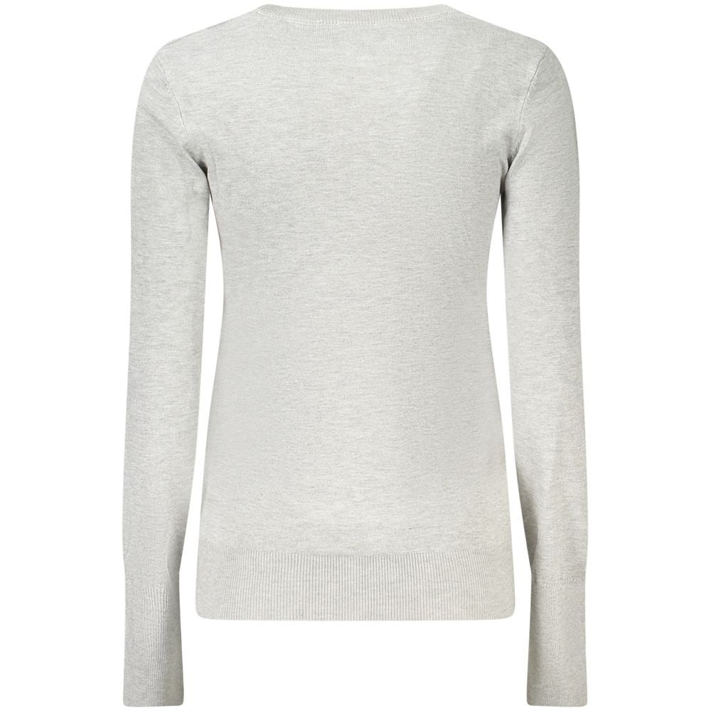 Guess Jeans Grigio Viscosa Women Sweater - Luxe Nova