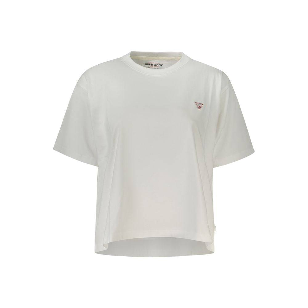 Guess Jeans Bianco Cotton Women T-Shirt - Luxe Nova
