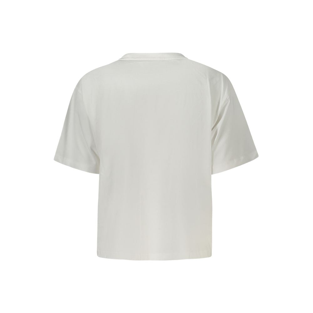 Guess Jeans Bianco Cotton Women T-Shirt - Luxe Nova