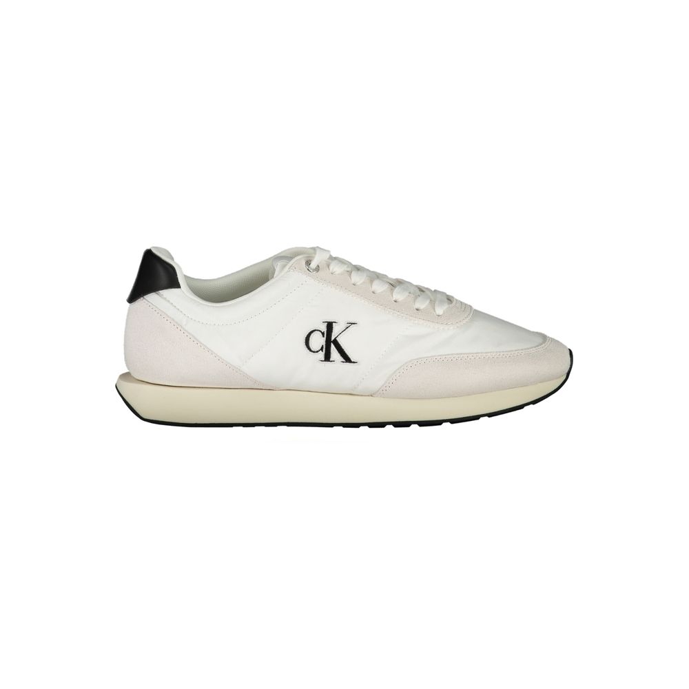 Calvin Klein White Polyester Men Sneaker - Luxe Nova