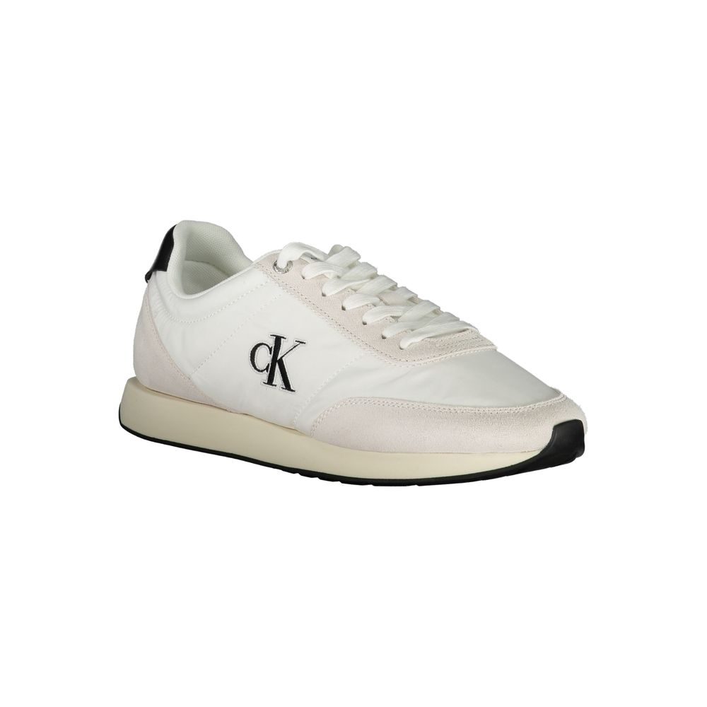 Calvin Klein White Polyester Men Sneaker - Luxe Nova