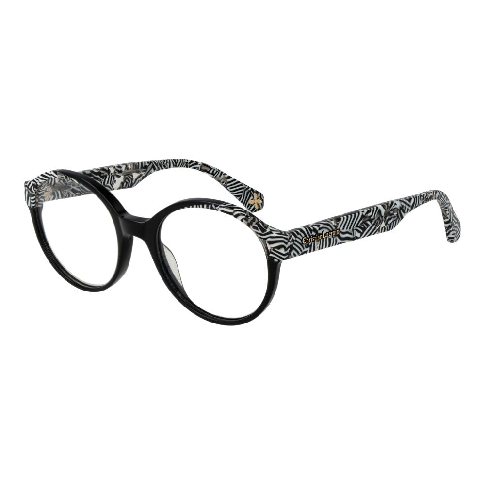 Christian Lacroix Black Acetate Glasses (Frames) - Luxe Nova