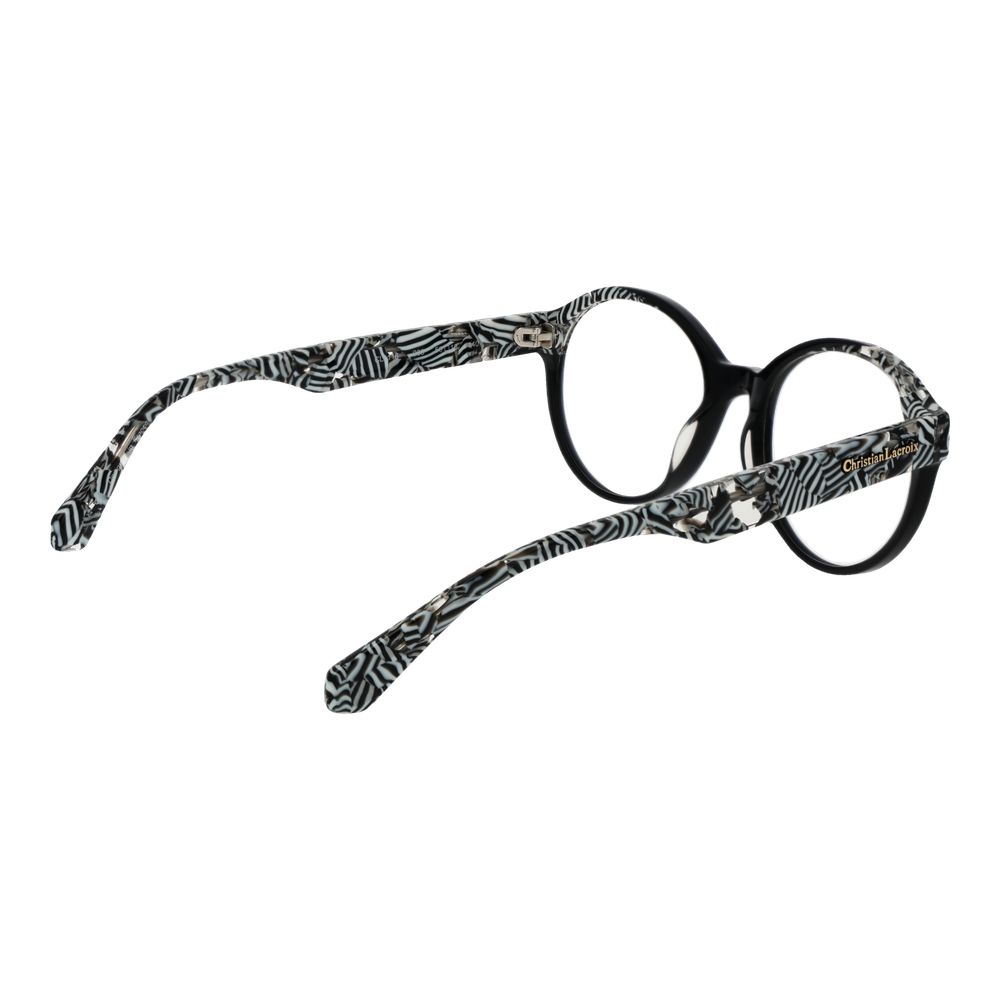 Christian Lacroix Black Acetate Glasses (Frames) - Luxe Nova