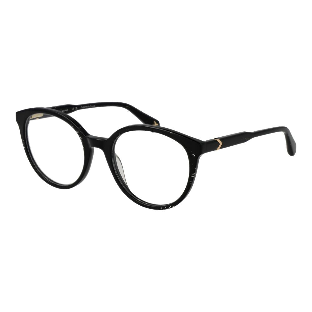Christian Lacroix Black Acetate Glasses (Frames) - Luxe Nova