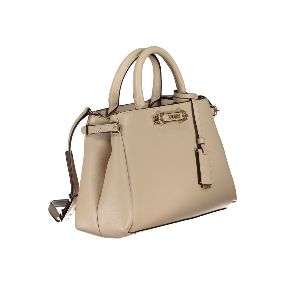 Guess Jeans Beige Polyethylene Handbag - Luxe Nova