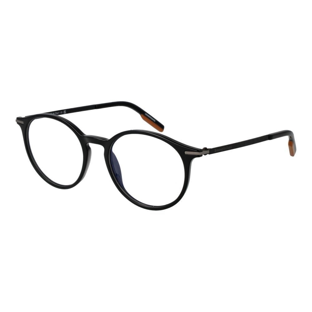 Ermenegildo Zegna Black Plastic Glasses (Frames) - Luxe Nova