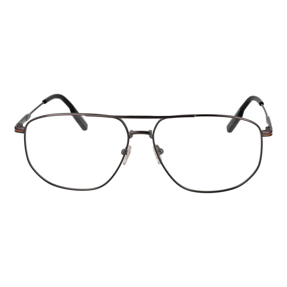 Ermenegildo Zegna Gray Titanium Glasses (Frames) - Luxe Nova