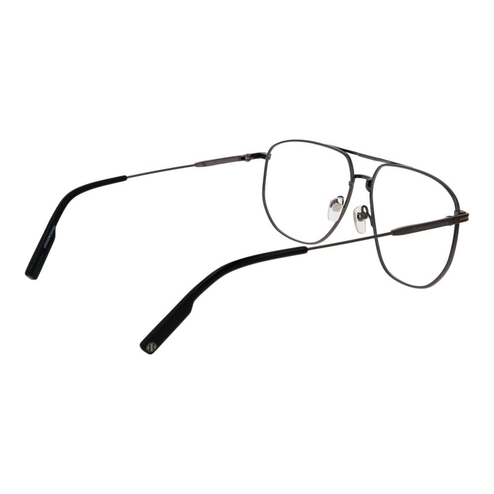 Ermenegildo Zegna Gray Titanium Glasses (Frames) - Luxe Nova