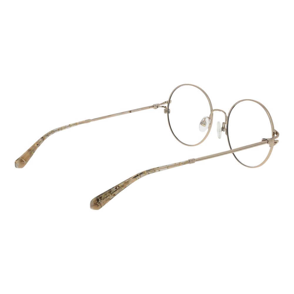 Christian Lacroix Beige Metal Glasses (Frames) - Luxe Nova