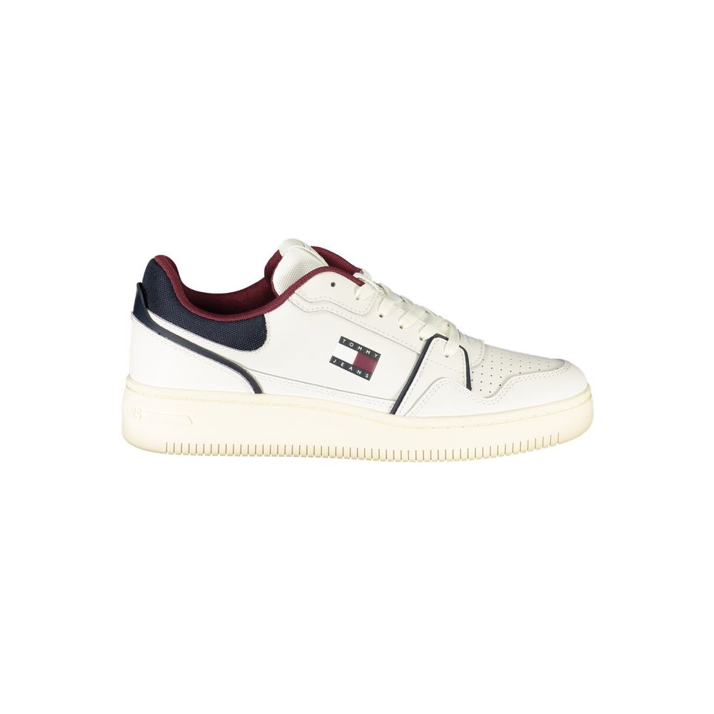 Tommy Hilfiger Bianco Polyurethane Men Sneaker - Luxe Nova