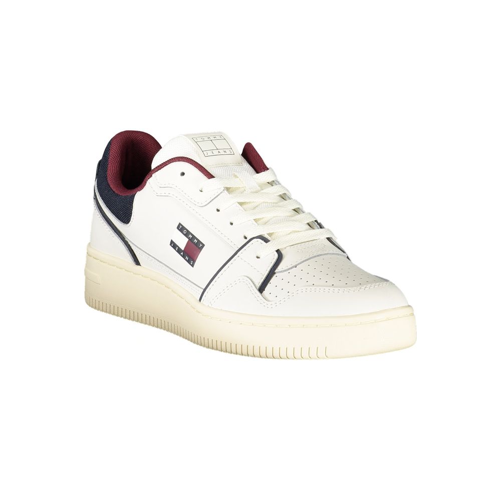 Tommy Hilfiger Bianco Polyurethane Men Sneaker - Luxe Nova