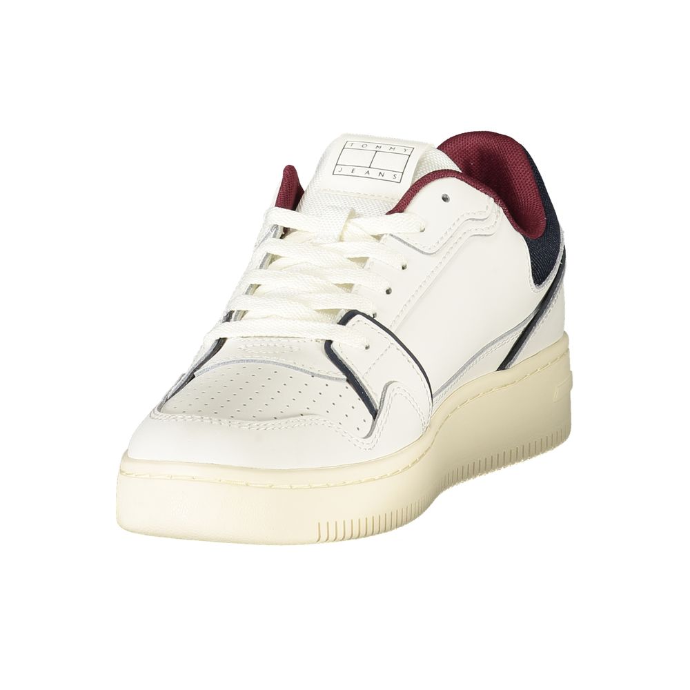 Tommy Hilfiger Bianco Polyurethane Men Sneaker - Luxe Nova