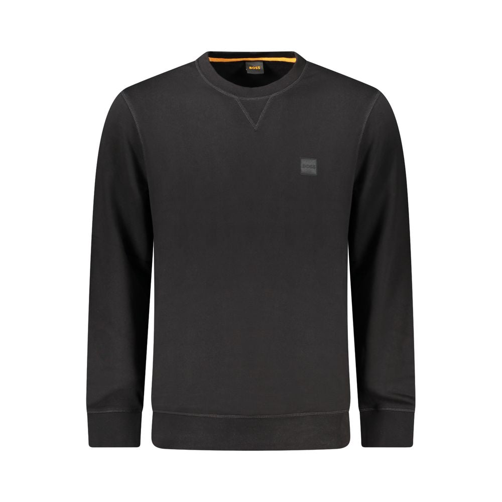 Hugo Boss Black Cotton Men Sweater - Luxe Nova