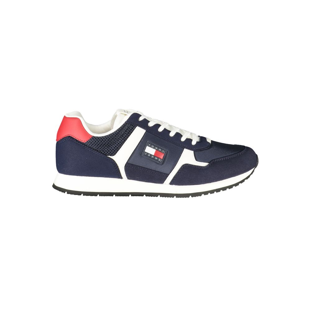 Tommy Hilfiger Blue Polyurethane Men Sneaker - Luxe Nova