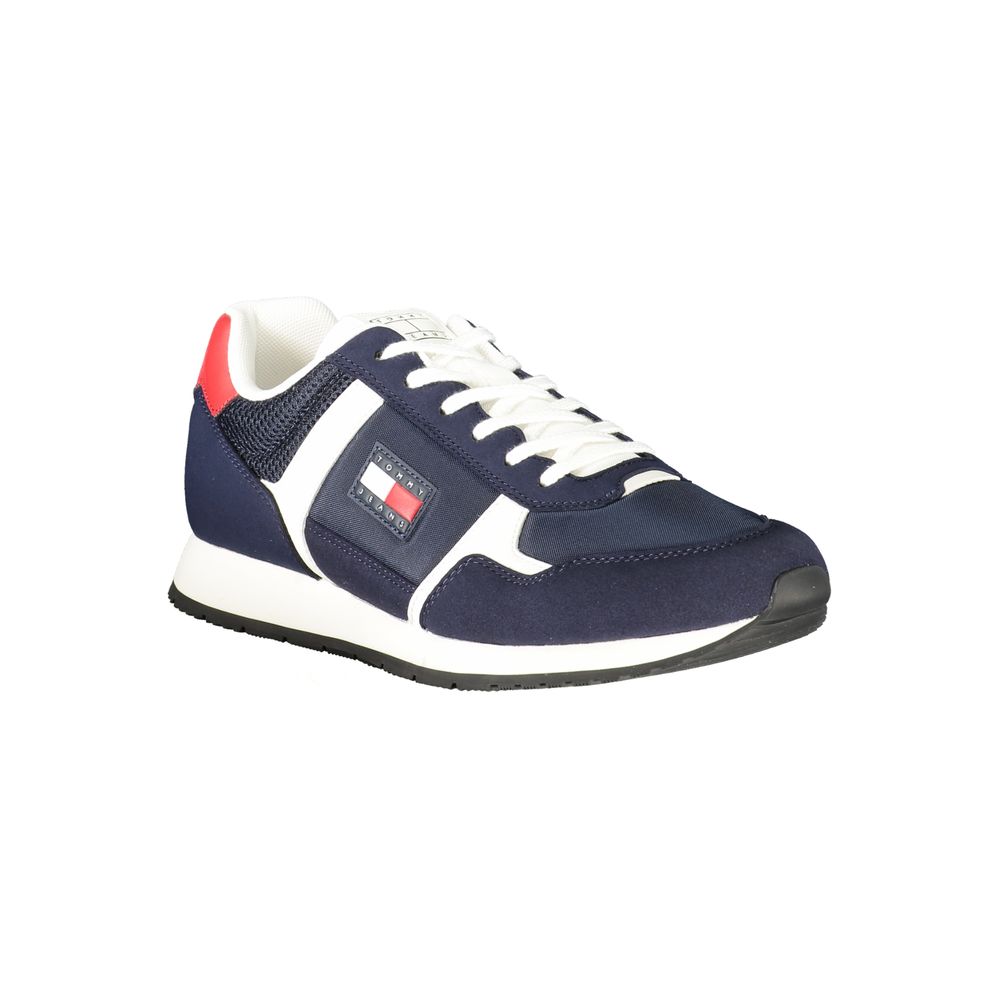 Tommy Hilfiger Blue Polyurethane Men Sneaker - Luxe Nova