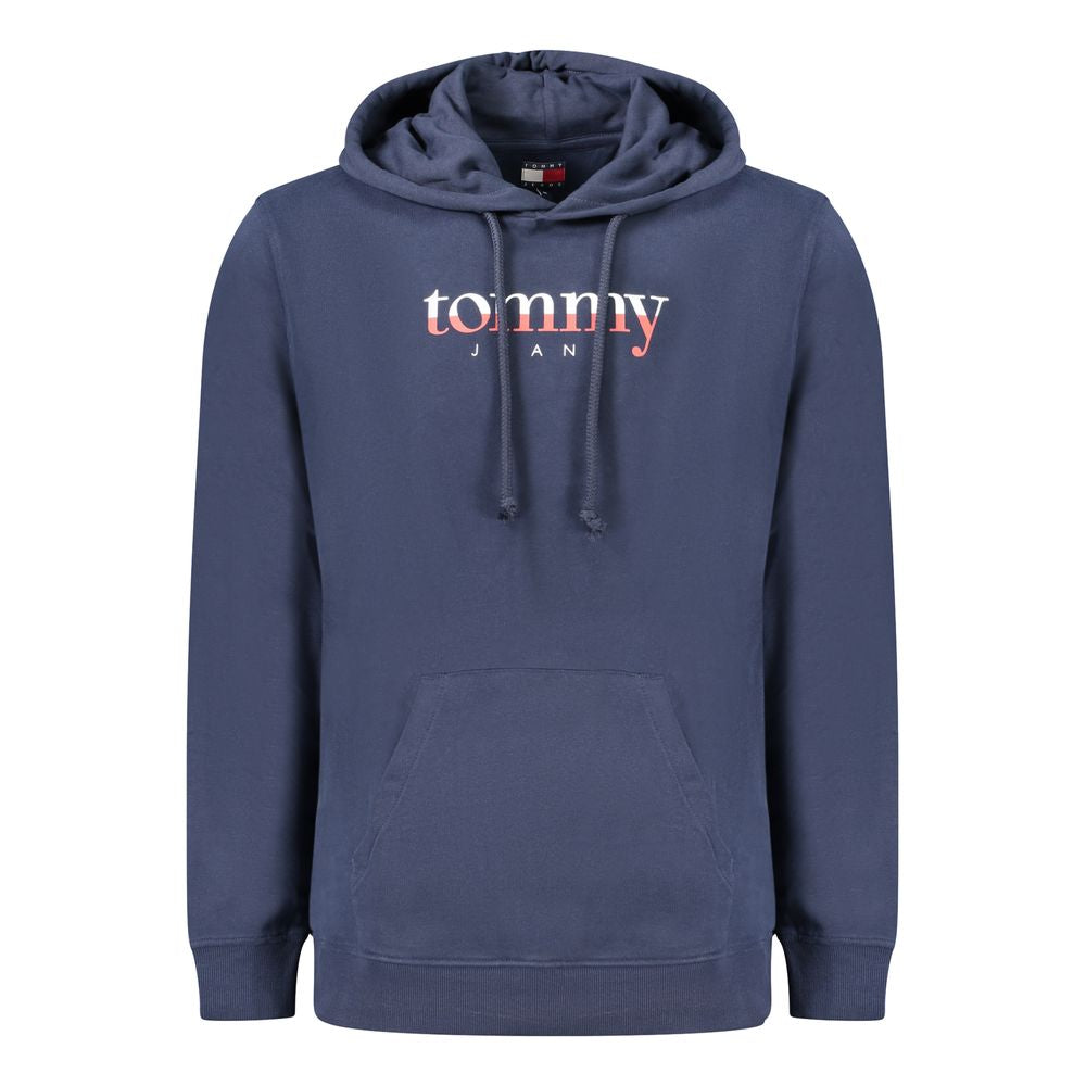 Tommy Hilfiger Blue Cotton Men's Hooded Sweatshirt - Luxe Nova