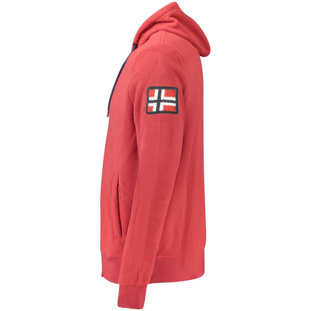 Norway 1963 Red Polyester Men's Hooded Sweatshirt - Luxe Nova