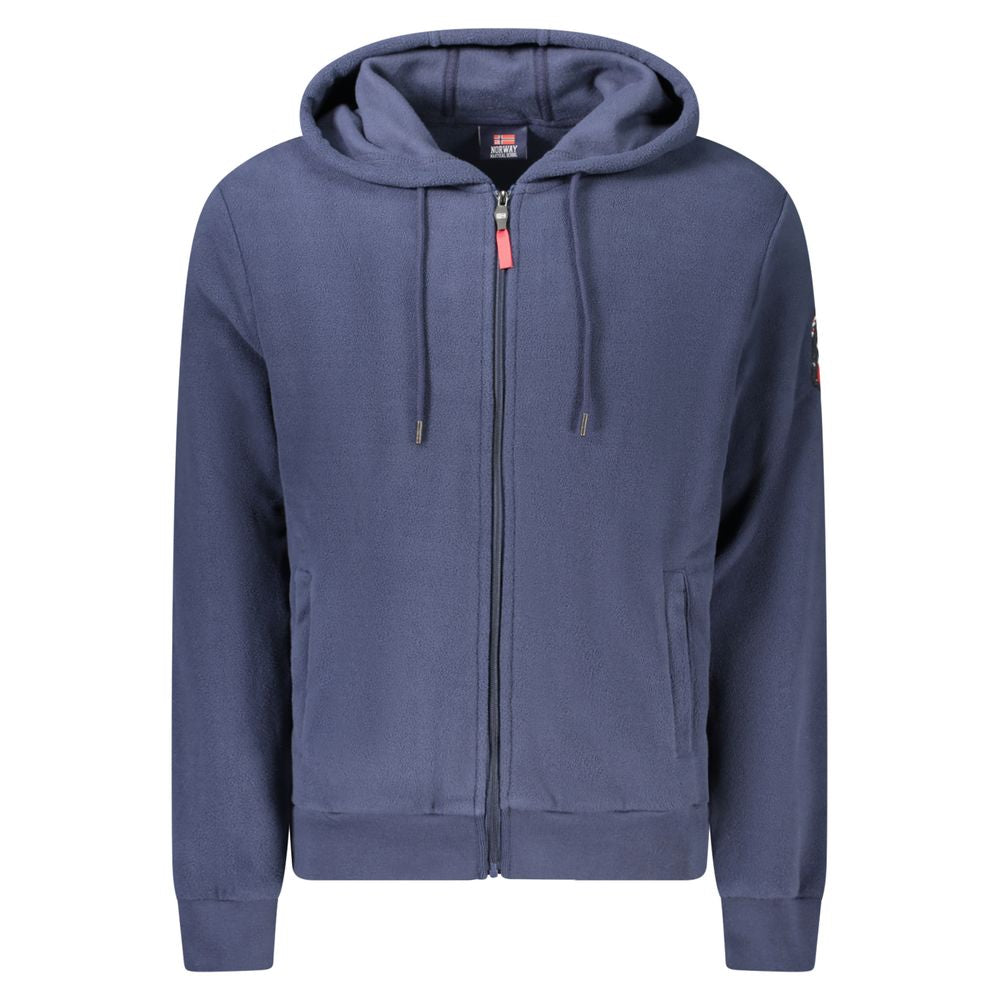 Norway 1963 Blue Polyester Men's Hooded Sweatshirt - Luxe Nova