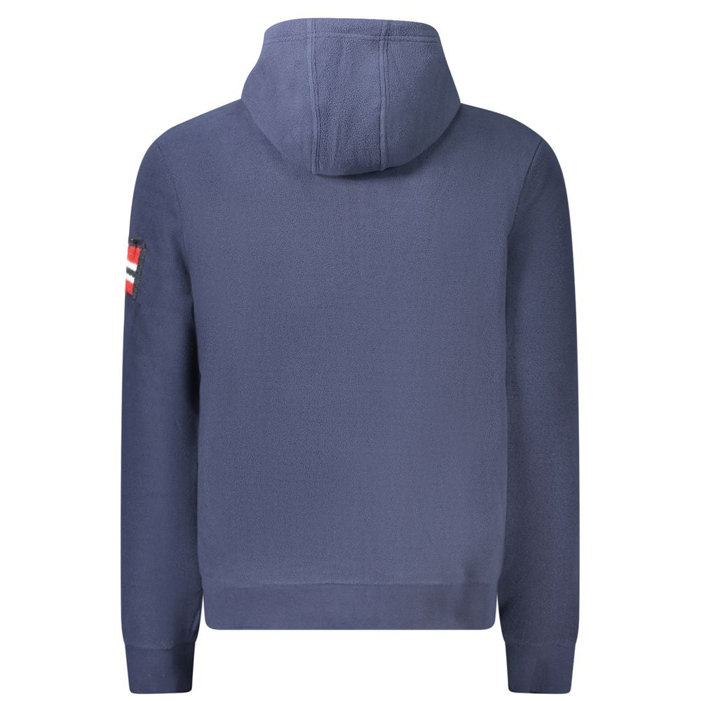 Norway 1963 Blue Polyester Men's Hooded Sweatshirt - Luxe Nova