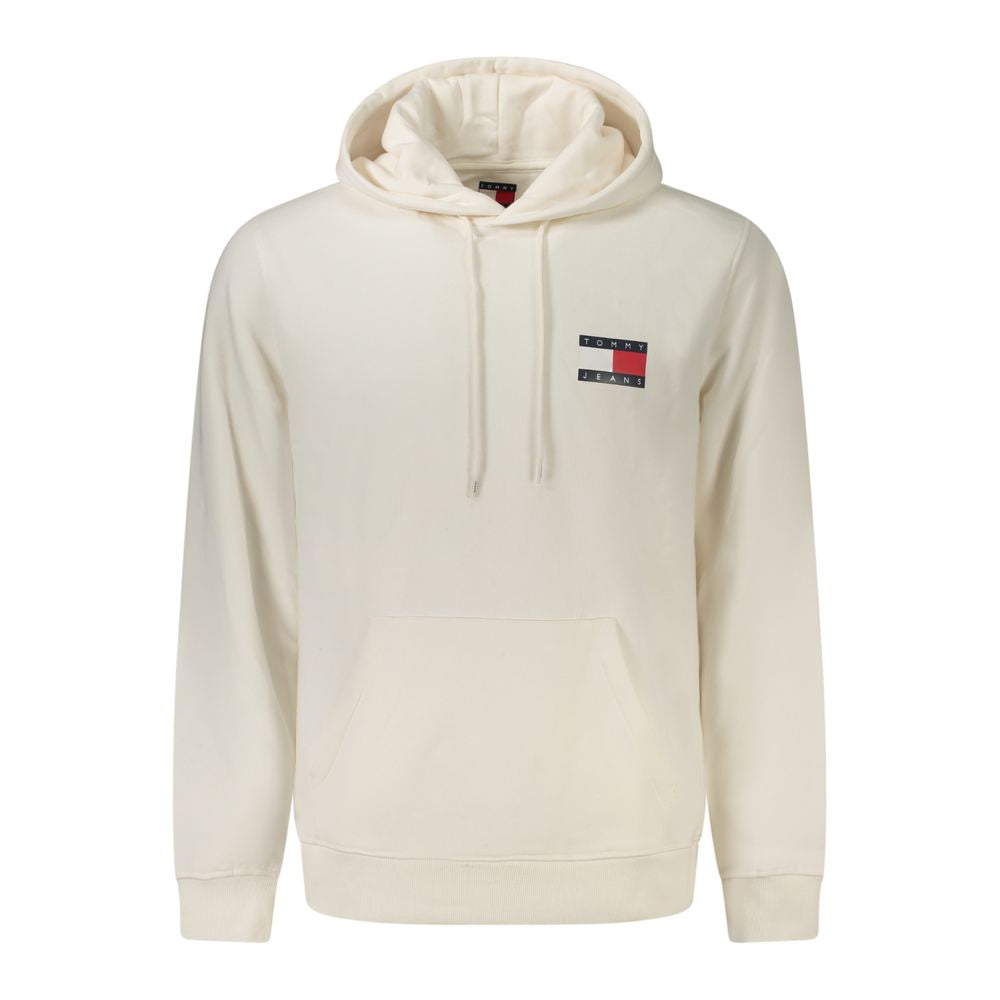 Tommy Hilfiger White Cotton Men's Hooded Sweatshirt - Luxe Nova
