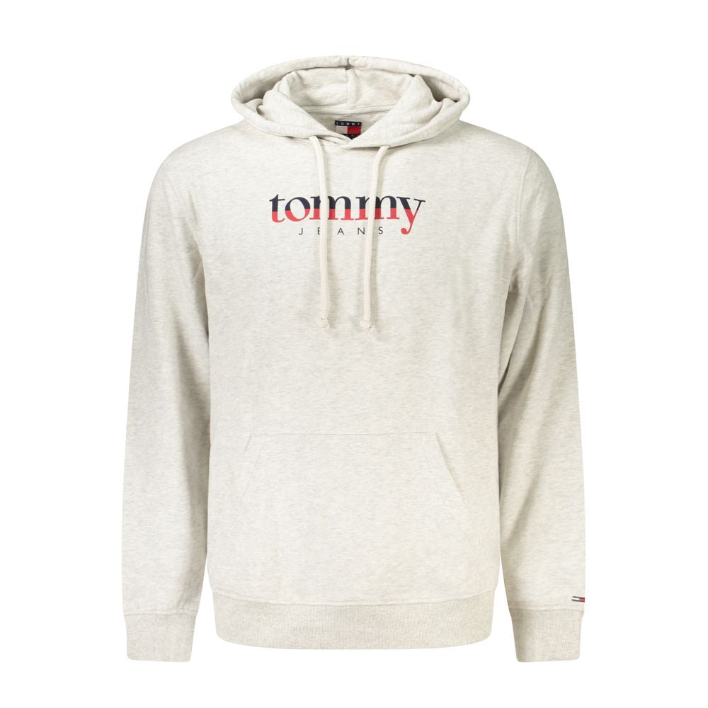 Tommy Hilfiger Gray Cotton Mens Hoodie - Luxe Nova