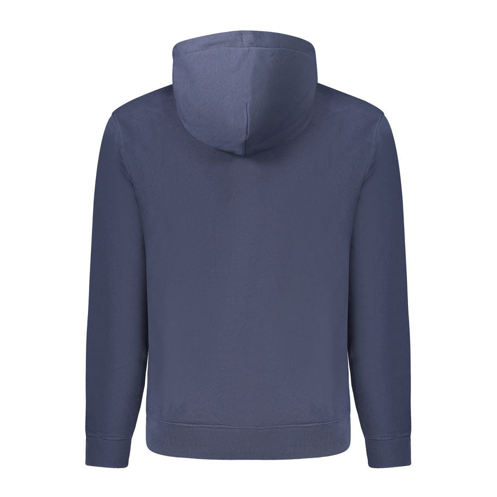 Tommy Hilfiger Blue Cotton Men's Hoodie Sweatshirt - Luxe Nova