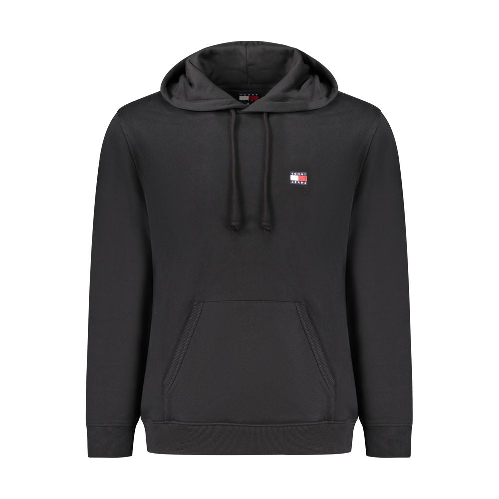 Tommy Hilfiger Black Cotton Men's Hoodie - Luxe Nova