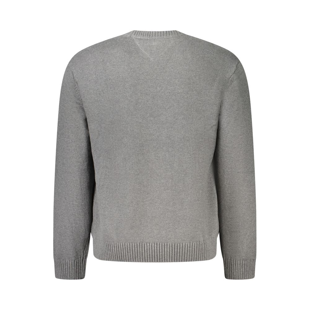 Tommy Hilfiger Grigio Cotton Men's Sweater - Luxe Nova