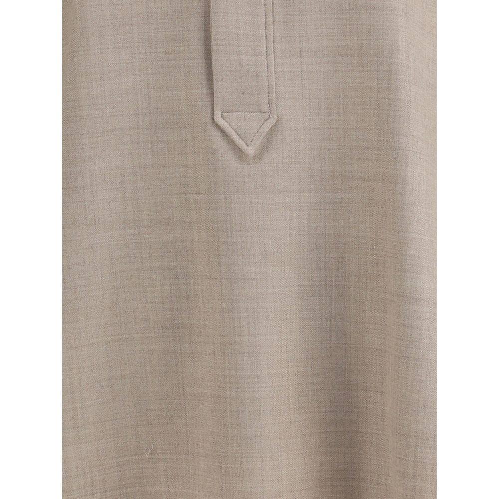 True Royal Beige Wool Shirt