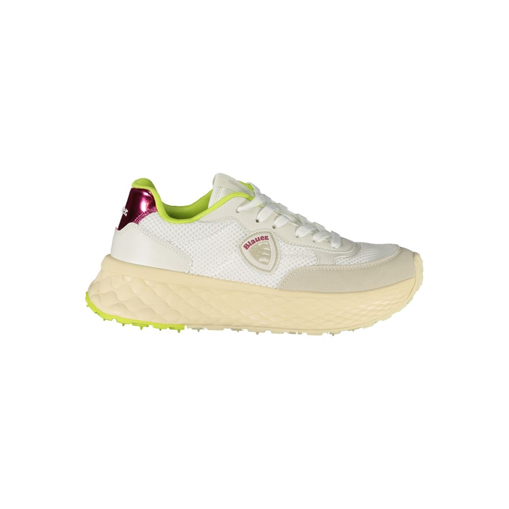 Blauer White Polyurethane Women Sneaker - Luxe Nova