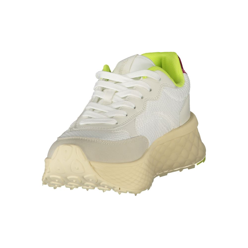 Blauer White Polyurethane Women Sneaker - Luxe Nova