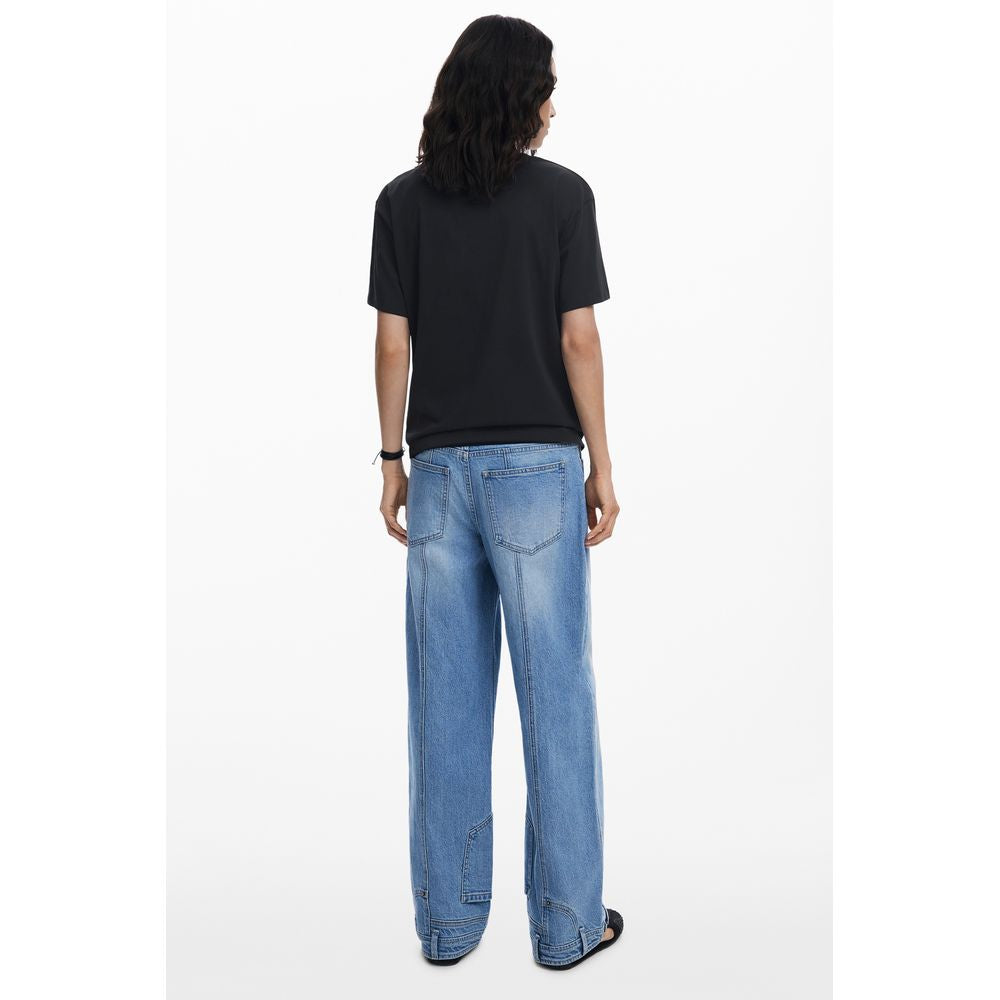 Desigual Black Cotton Women T-Shirt