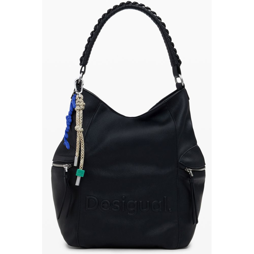 Desigual Black Polyurethane Women's Backpack - Luxe Nova