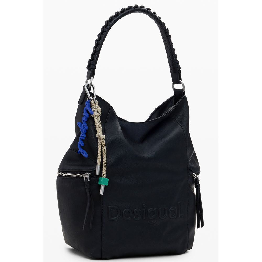 Desigual Black Polyurethane Women's Backpack - Luxe Nova