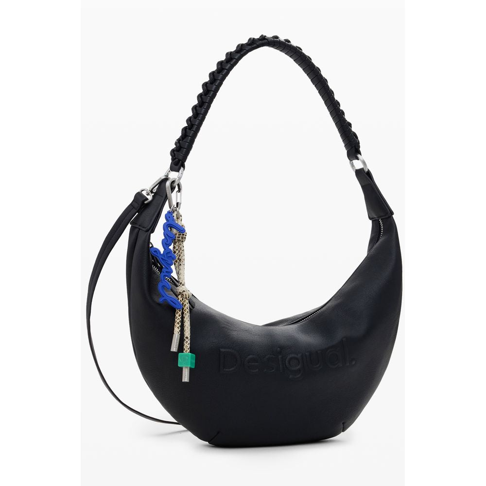 Desigual Black Polyurethane Women Handbag - Luxe Nova