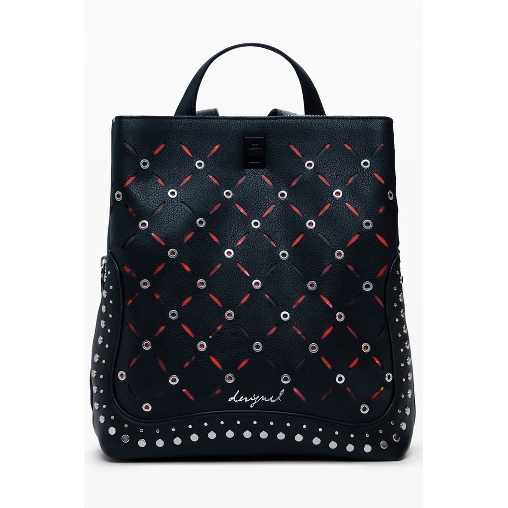Desigual Nero Polyurethane Women Mini Backpack - Luxe Nova