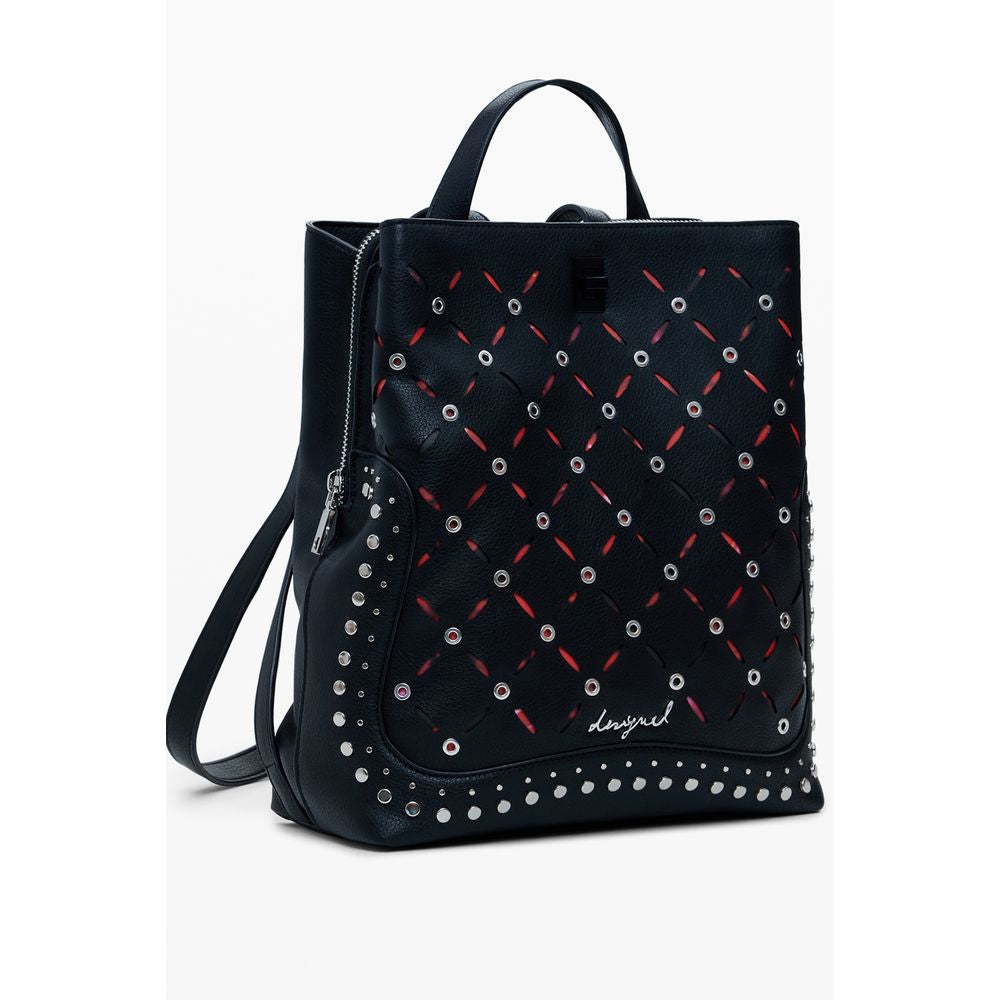 Desigual Nero Polyurethane Women Mini Backpack - Luxe Nova