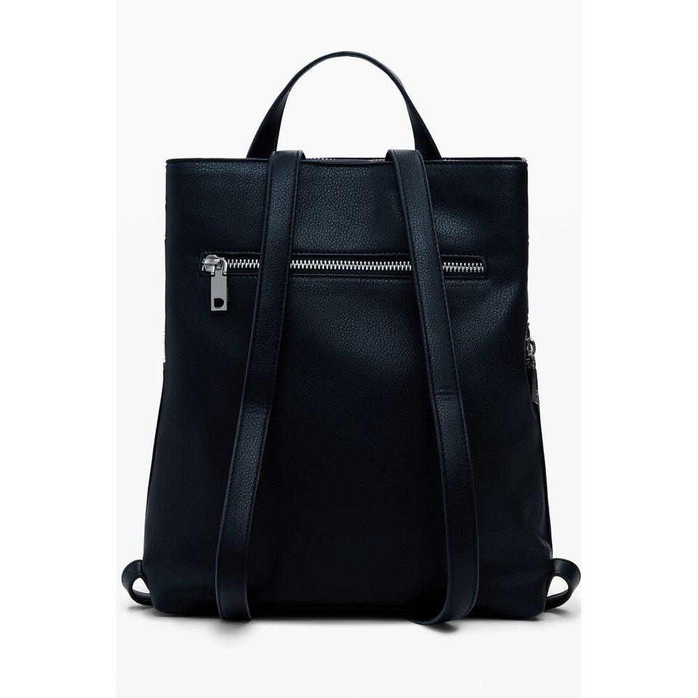 Desigual Nero Polyurethane Women Mini Backpack - Luxe Nova