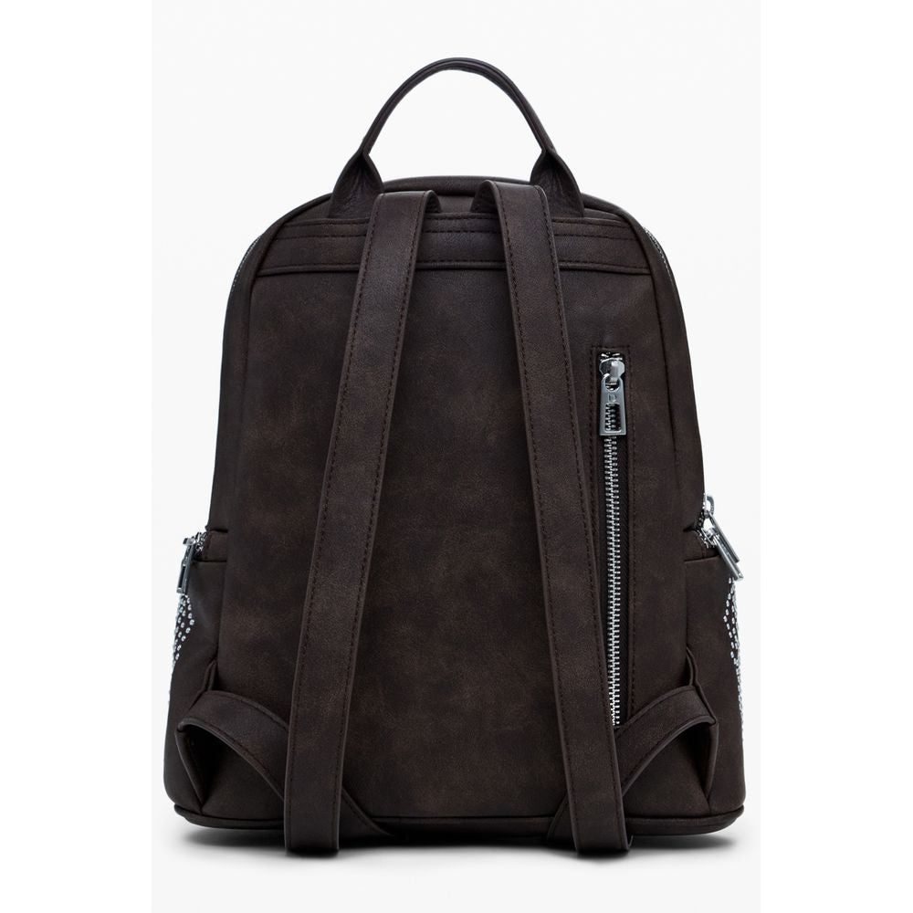 Desigual Brown Polyethylene Women Backpack - Luxe Nova