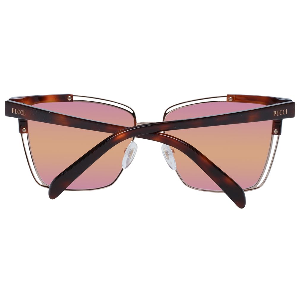 Emilio Pucci Brown Acetate & Metal Sunglasses - Luxe Nova