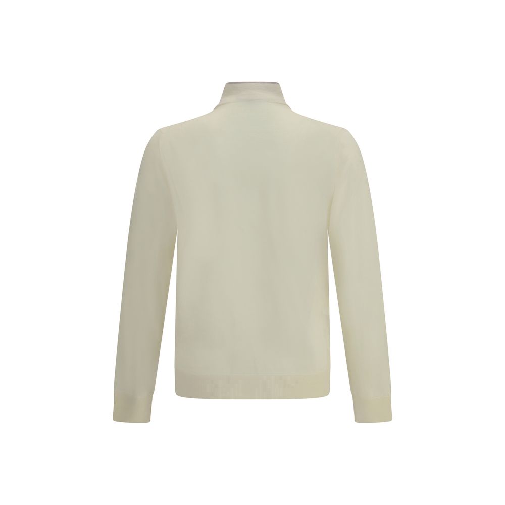 Cruna Beige Wool Turtleneck