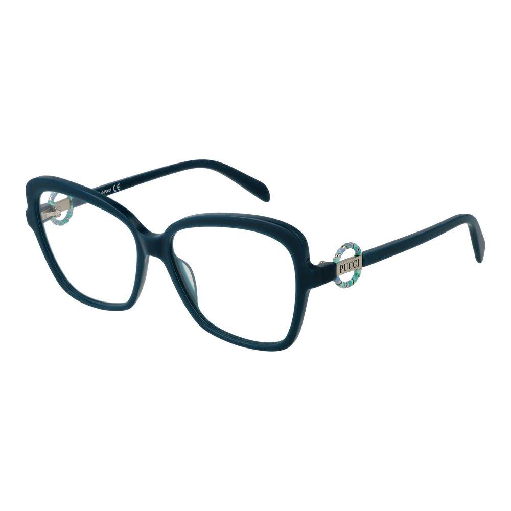 Emilio Pucci Turquoise Plastic Glasses (Frames) - Luxe Nova