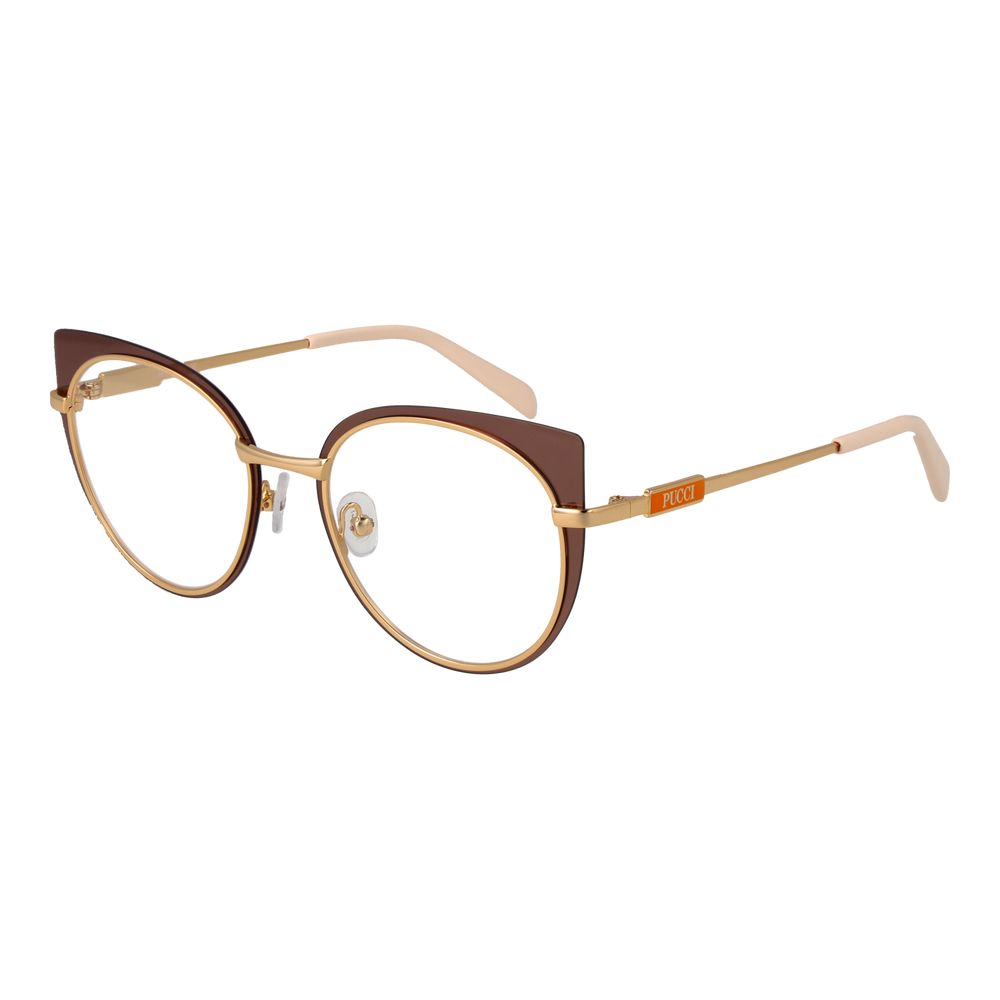 Emilio Pucci Brown Metal Glasses (Frames) - Luxe Nova