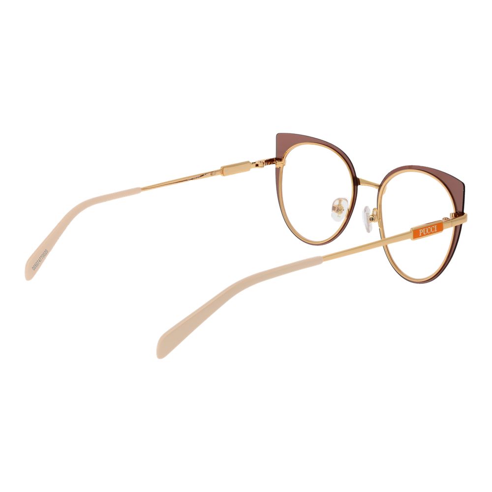 Emilio Pucci Brown Metal Glasses (Frames) - Luxe Nova