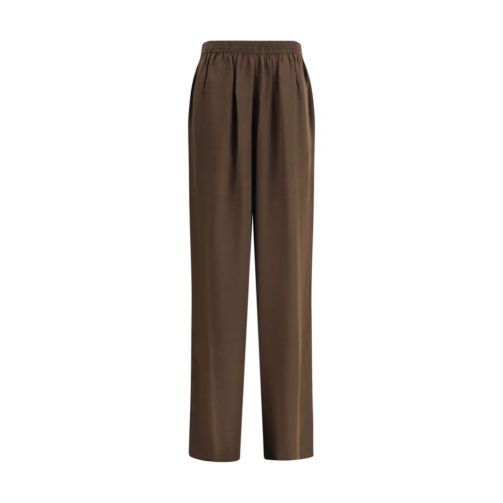 Petar Petrov Brown Silk Pants - Luxe Nova